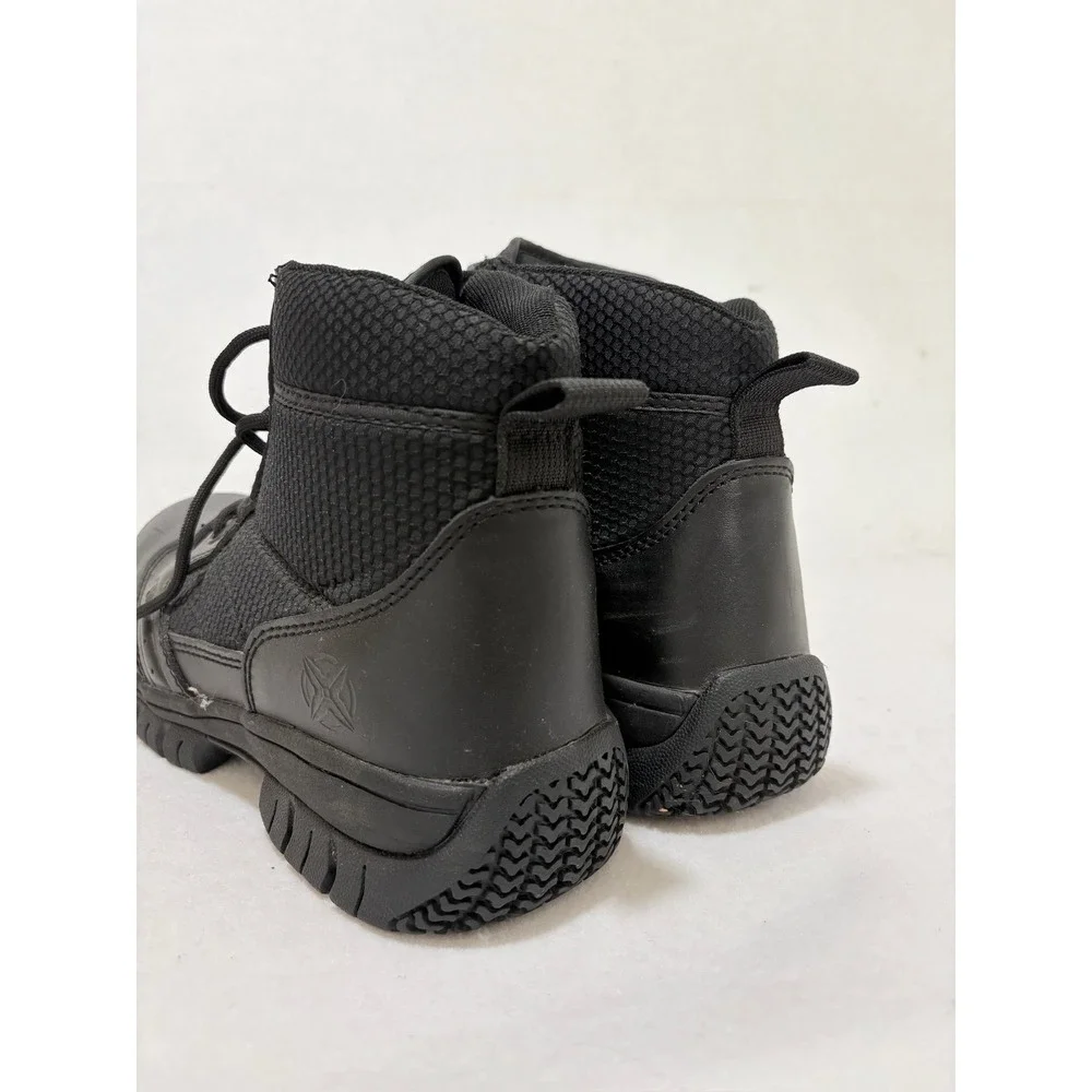 Tactical Performance Steel Toe Work Boots Mens Black Leather‎ ASTM Size 10